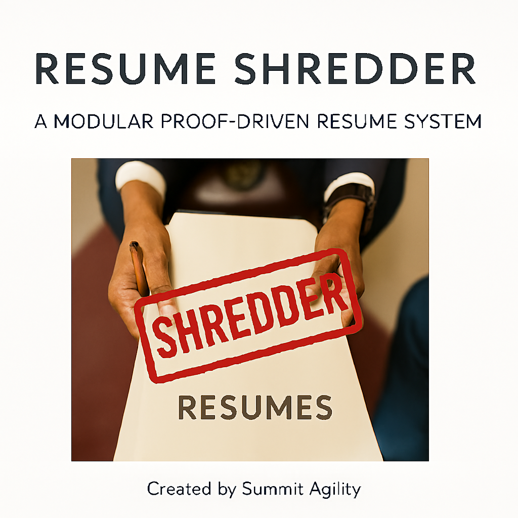 Resume Shredder Cover